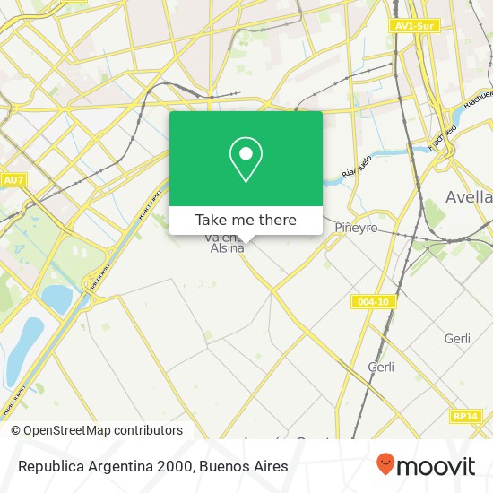 Republica Argentina 2000 map