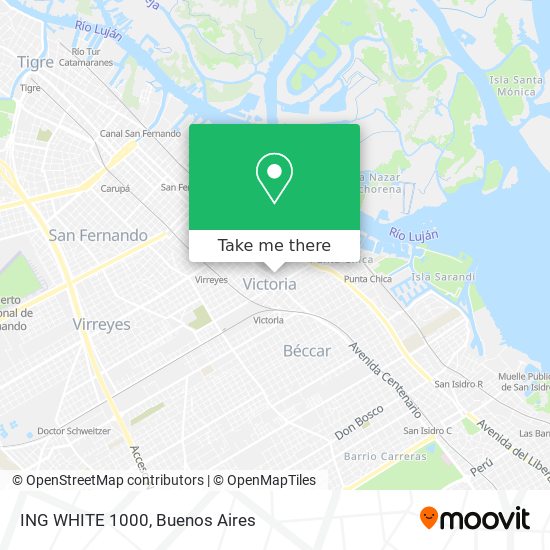 Mapa de ING  WHITE 1000