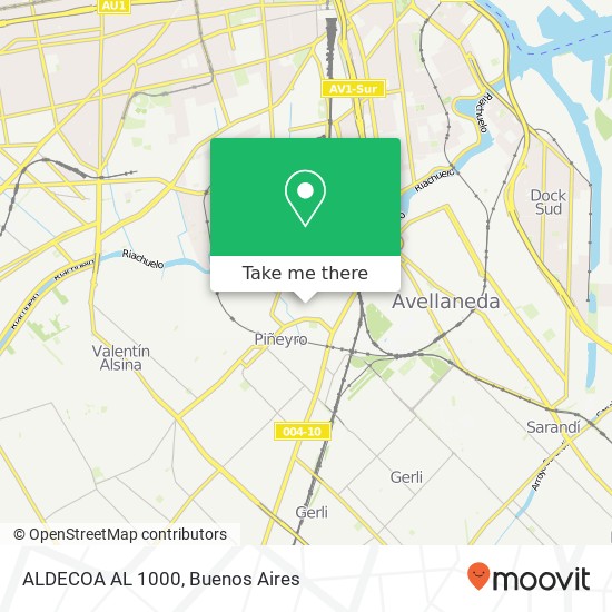 ALDECOA AL 1000 map