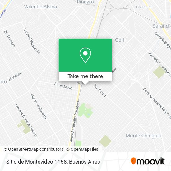 Sitio de Montevideo 1158 map