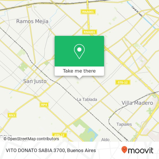 VITO DONATO SABIA  3700 map