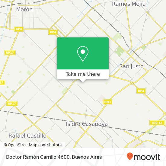 Doctor Ramón Carrillo 4600 map