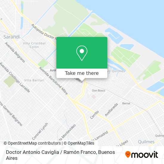 Mapa de Doctor Antonio Caviglia / Ramón Franco