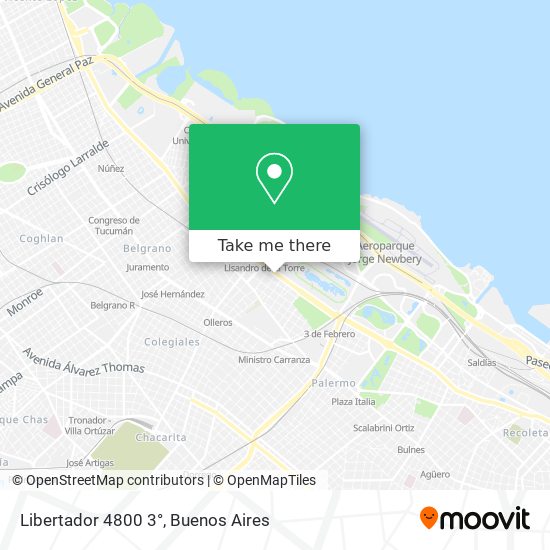 Mapa de Libertador 4800 3°