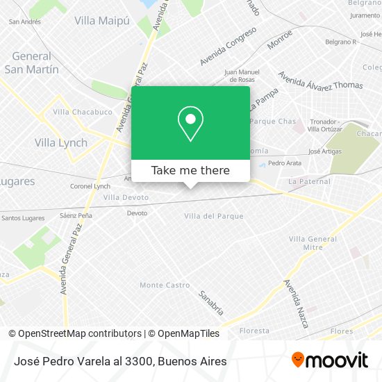 José Pedro Varela al 3300 map