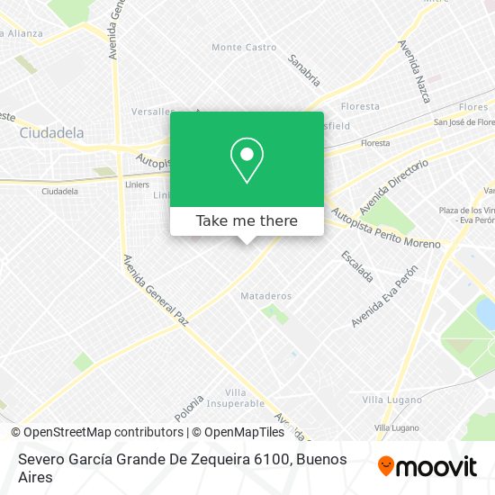 Severo García Grande De Zequeira 6100 map