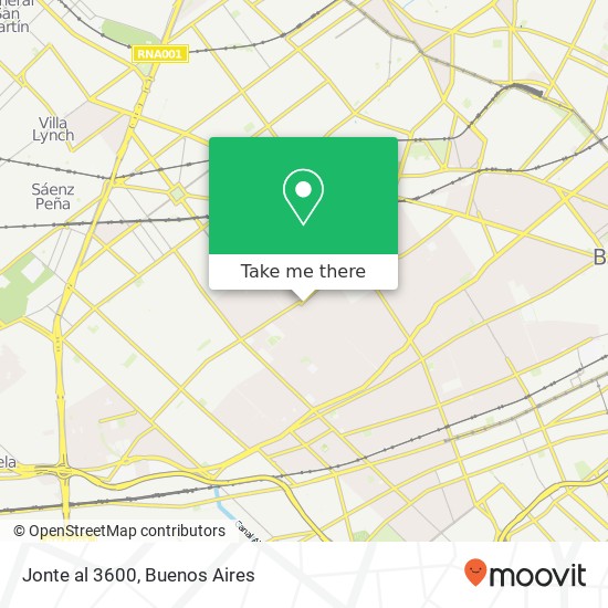 Jonte al 3600 map