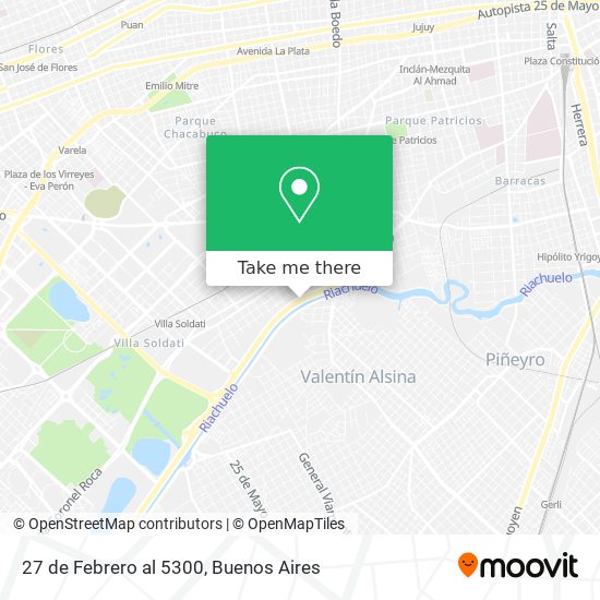 27 de Febrero al 5300 map