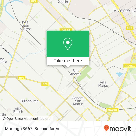 Marengo 3667 map