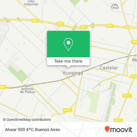 Alvear 900 4ºC map