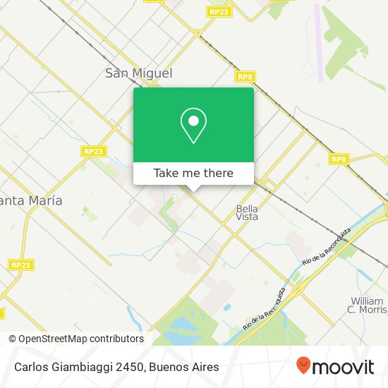 Carlos Giambiaggi 2450 map