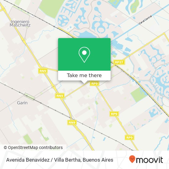 Mapa de Avenida Benavídez / Villa Bertha