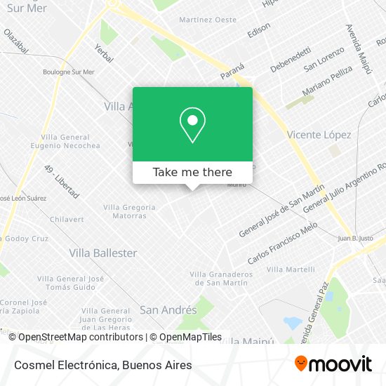 Cosmel Electrónica map