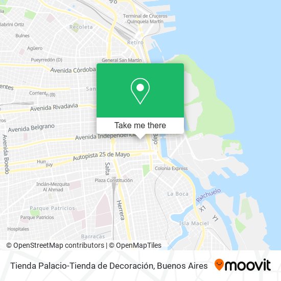 Mapa de Tienda Palacio-Tienda de Decoración