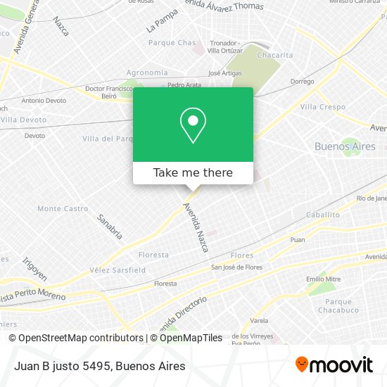 Juan B justo 5495 map