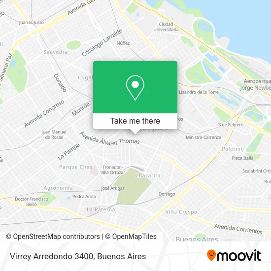 Virrey Arredondo  3400 map