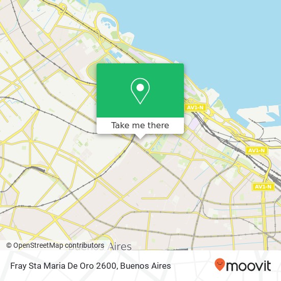 Fray Sta Maria De Oro 2600 map