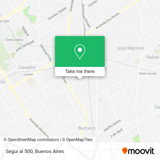 Segui al 500 map