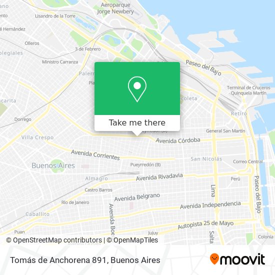 Tomás de Anchorena 891 map