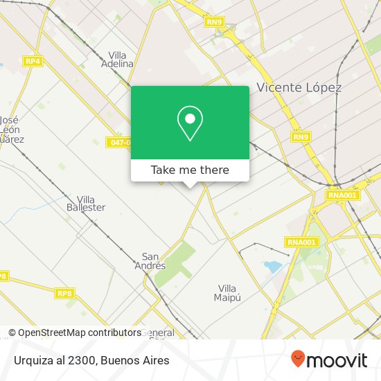 Urquiza al 2300 map