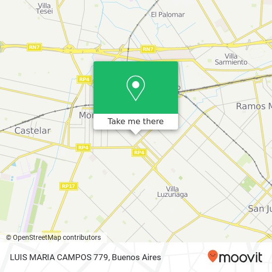 Mapa de LUIS MARIA CAMPOS 779