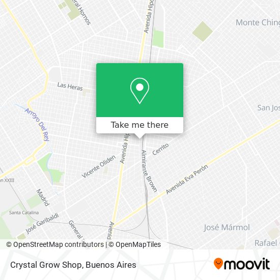 Crystal Grow Shop map