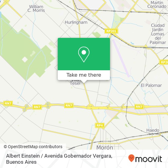 Mapa de Albert Einstein / Avenida Gobernador Vergara