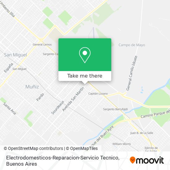 Electrodomesticos-Reparacion-Servicio Tecnico map
