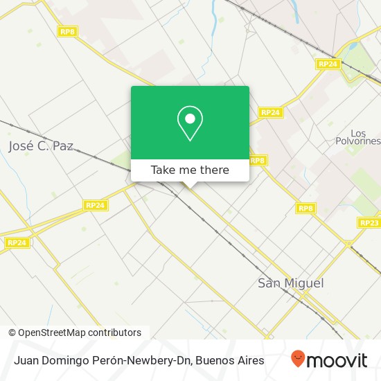 Juan Domingo Perón-Newbery-Dn map