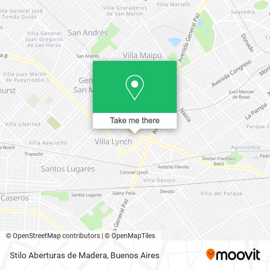 Mapa de Stilo Aberturas de Madera