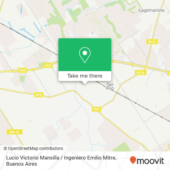 Lucio Victorio Mansilla / Ingeniero Emilio Mitre map