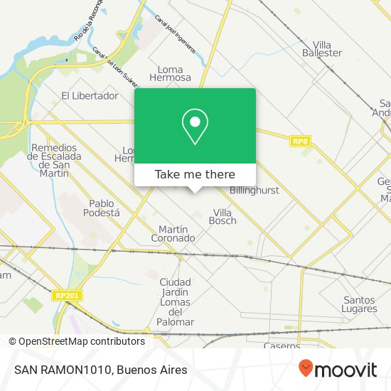 Mapa de SAN RAMON1010