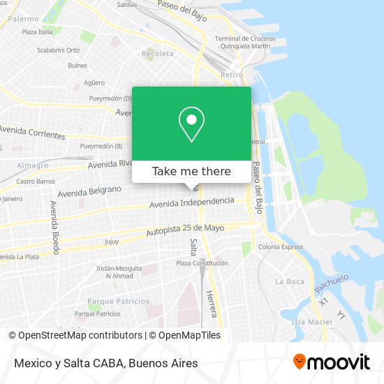 Mapa de Mexico y Salta CABA