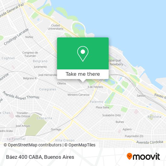 Báez 400  CABA map