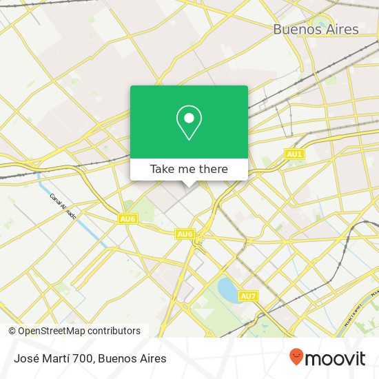 José Martí 700 map