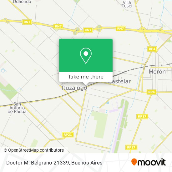 Doctor M. Belgrano 21339 map