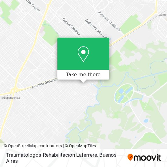 Mapa de Traumatologos-Rehabilitacion Laferrere