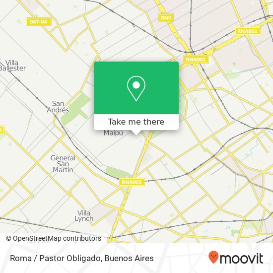 Roma / Pastor Obligado map