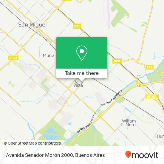 Avenida Senador Morón 2000 map