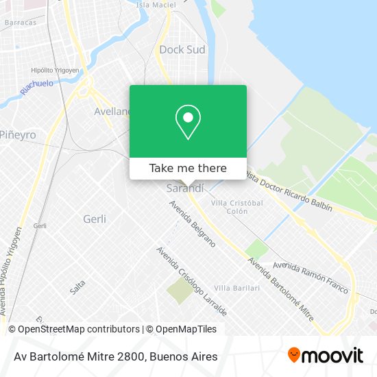 Av  Bartolomé Mitre 2800 map