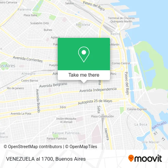 Mapa de VENEZUELA al 1700