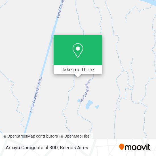 Arroyo Caraguata al 800 map
