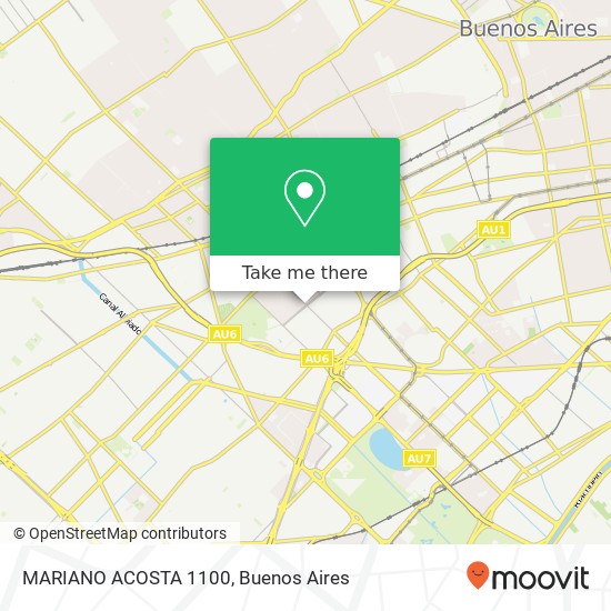 MARIANO ACOSTA 1100 map