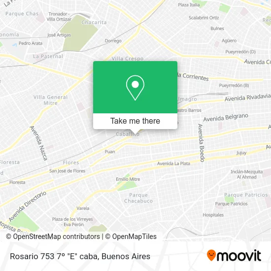 Rosario 753   7º "E"  caba map