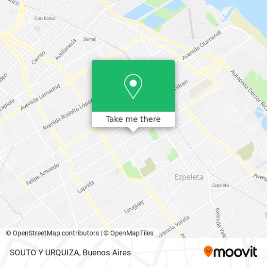 Mapa de SOUTO Y URQUIZA