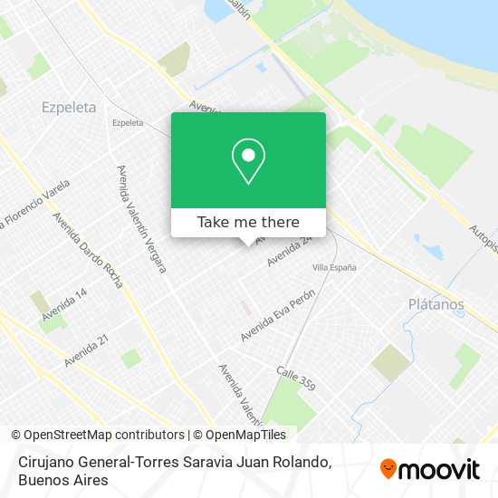 Cirujano General-Torres Saravia Juan Rolando map