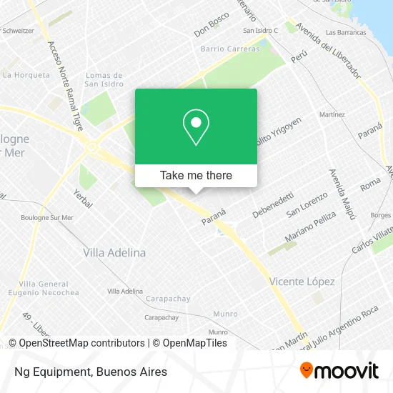 Mapa de Ng Equipment