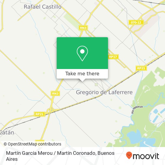 Martín García Merou / Martín Coronado map