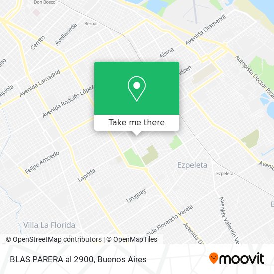Mapa de BLAS PARERA al 2900