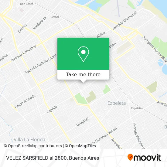VELEZ SARSFIELD al 2800 map